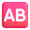 ab button blood type emoji